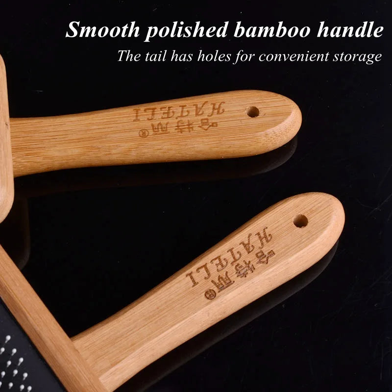 Pet Comb Natural Bamboo Handle Stainless Steel Hair Brush Dogs Cats Pets Grooming Accessories Tools Puppy Combs Cleaning Brush